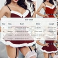 thumbnail image 3 of Wowcloth Woman's Velvet Slip Dress, Solid Color Alluring Design, Role-Play Costume for Christmas Party and Cosplay Events, 3 of 5