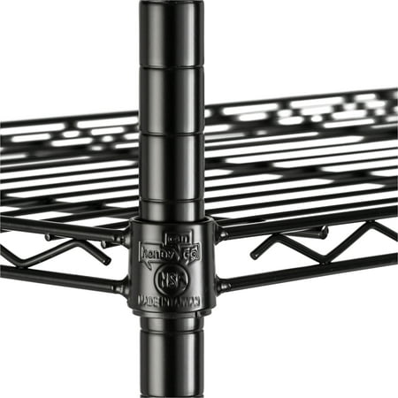 Honey-Can-Do 5-Tier Heavy-Duty Adjustable Shelving Unit With 800-lb Per Shelf Capacity, Black,Shelves & Shelf Units Black,Steel