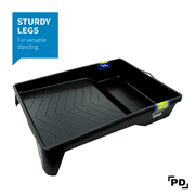 Precision Defined Plastic Paint Tray Liner with Sturdy Legs & Deep Paint Pocket 9, 2-Pack