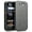Black, variant on Case for CAT S48c, Nakedcellphone Slim Ribbed Rubberized Hard Shell Cover [with Kickstand] for Caterpillar CAT S48c Phone (Verizon, Sprint, Unlocked)