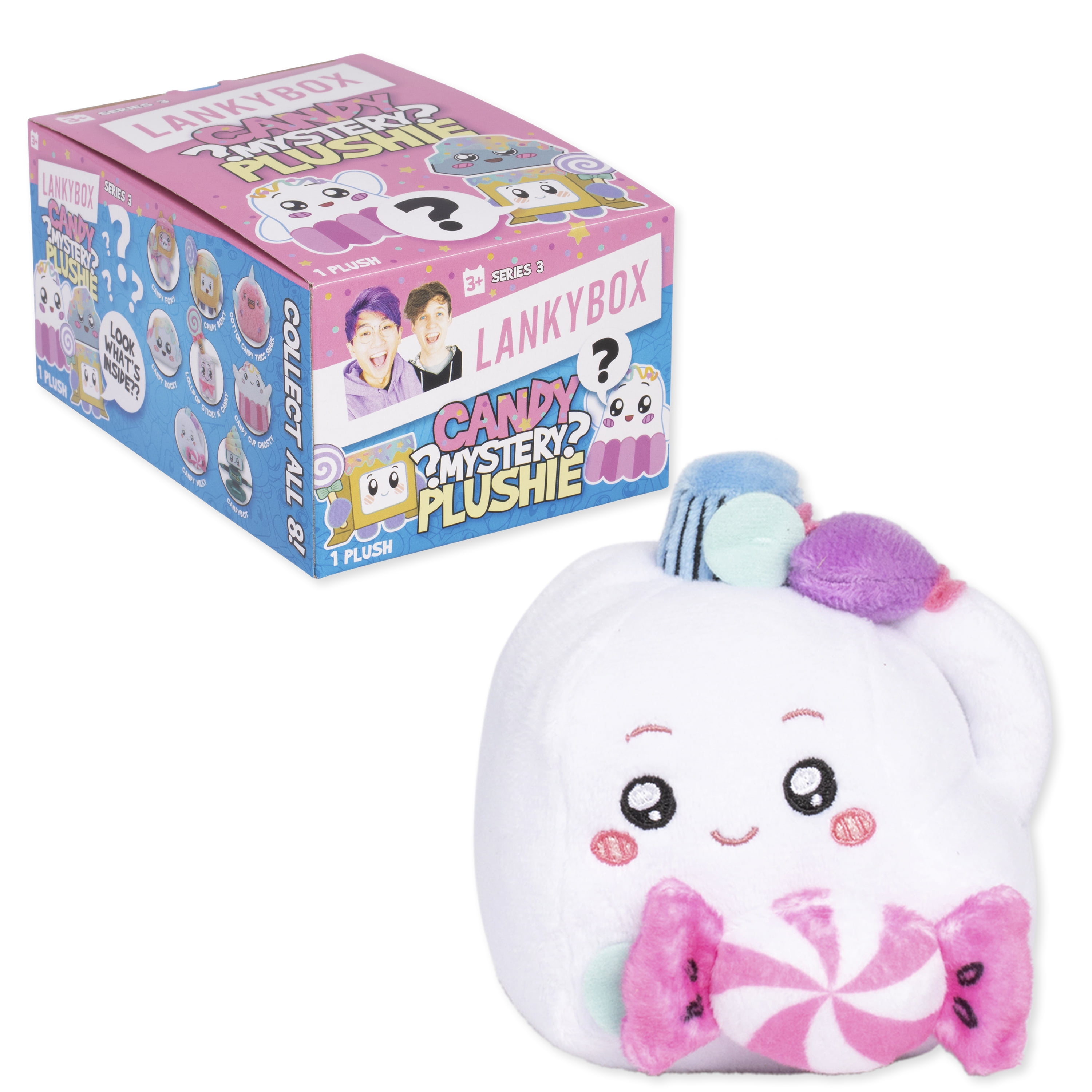 LankyBox Mystery Plush, Candy Collection, Collectible Blind Box Mini Plush, Officially Licensed LankyBox Merch