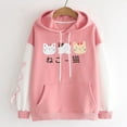 thumbnail image 3 of UPPADA Cat Anime Hoodie for Teen Girls,Womens Casual Long Sleeve Cute Kawaii Graphic Sweatshirts Autumn Winter Clothes, 3 of 5