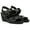 Black, variant on Women's Imani Wedge Sandal Cookie Dough Nubuck 9M