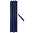 thumbnail image 3 of Sunnydaze Modern Blue Solid Grommet Blackout Indoor or Outdoor Curtain, 51.5" x 120" (1 Panel), 3 of 14