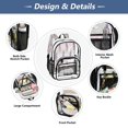 thumbnail image 6 of Iauyy Clear Backpack Heavy Duty PVC Transparent Backpack for College Workplace, Purple Reed Grass, 6 of 8