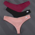 thumbnail image 1 of Conjunto de 3 bragas en Tanga, ropa interior de algodón para mujer, bragas sexis, calzoncillos femeninos, Tanga, bragas de Color sólido, lencería, diseño de M-XL Tan Jianjun unisex, 1 of 2