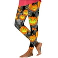 thumbnail image 2 of Oalirro Women's Halloween Printed Casual Yoga Pants - Soft Lightweight Stretchy Trousers for Party Daily Wear, 2 of 6