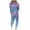 Light Blue, variant on Inleife Womens Loose Two-Piece Sets Solid Long Sleeve Tops Casual Pants Sweatsuit