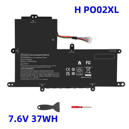 PO02XL 823908-1C1 Laptop Battery for HP Stream 11-R 11-R014WM 824560-005（7.6V 37Wh）