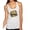 Heather White, variant on Softball Mom Animal Print Girl Sports Tri-Blend Racerback Tank Top, Vintage Black, Large