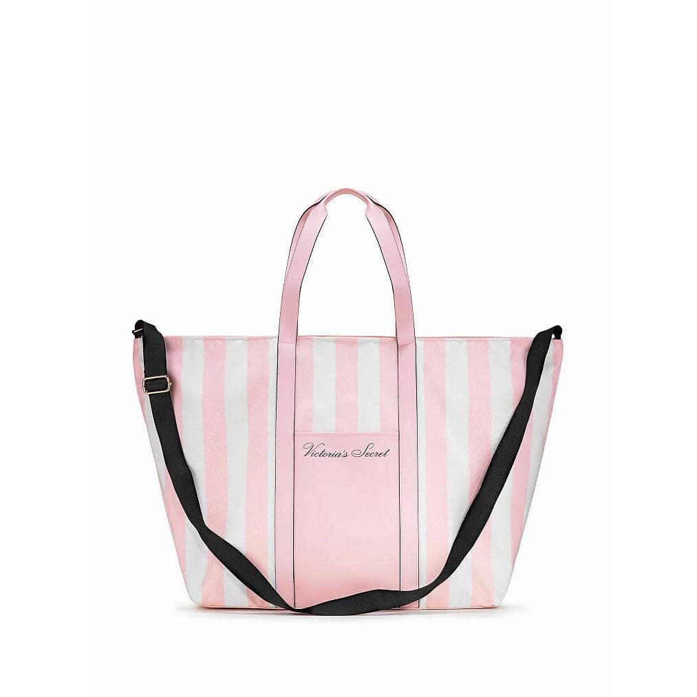 Victoria's Secret Stripe Weekender Tote Bag
