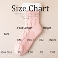thumbnail image 4 of Fabrcox Womens Fuzzy House Slipper Socks, Thick Plush Brushed Edge, Non Skid Grips Fluffy Winter Indoor Socks, Warm Loungewear Socks for Sleeping at Home (Black), 4 of 4