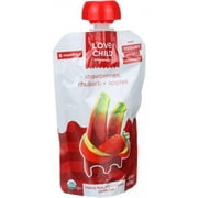 Love Child Organics Strawberries, Rhubarb + Apples Baby Food, 4 oz, (Pack of 6)