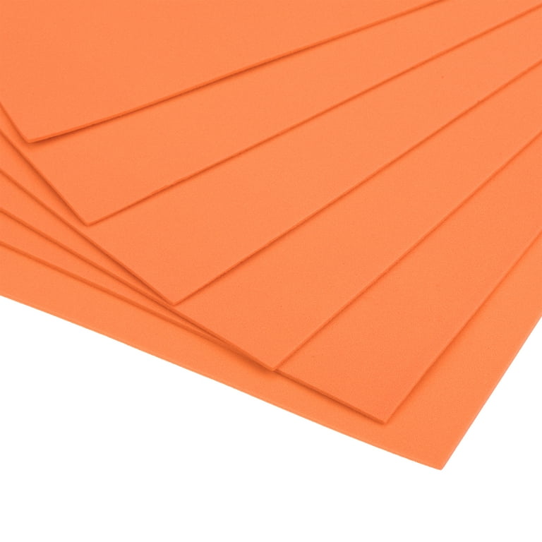 Uxcell Orange EVA Foam Sheets 11 x 8 inch 1.7mm Thickness for Crafts DIY  Projects, 24 Pack 