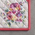 thumbnail image 2 of Rose Garden 100% Cotton Pot Holder with Loop Heat Resistant for BBQ | Cooking | Baking | Grilling | Microwave | Barbecue | Spring/Summer (8 Inch by 8 Inch)., 2 of 8