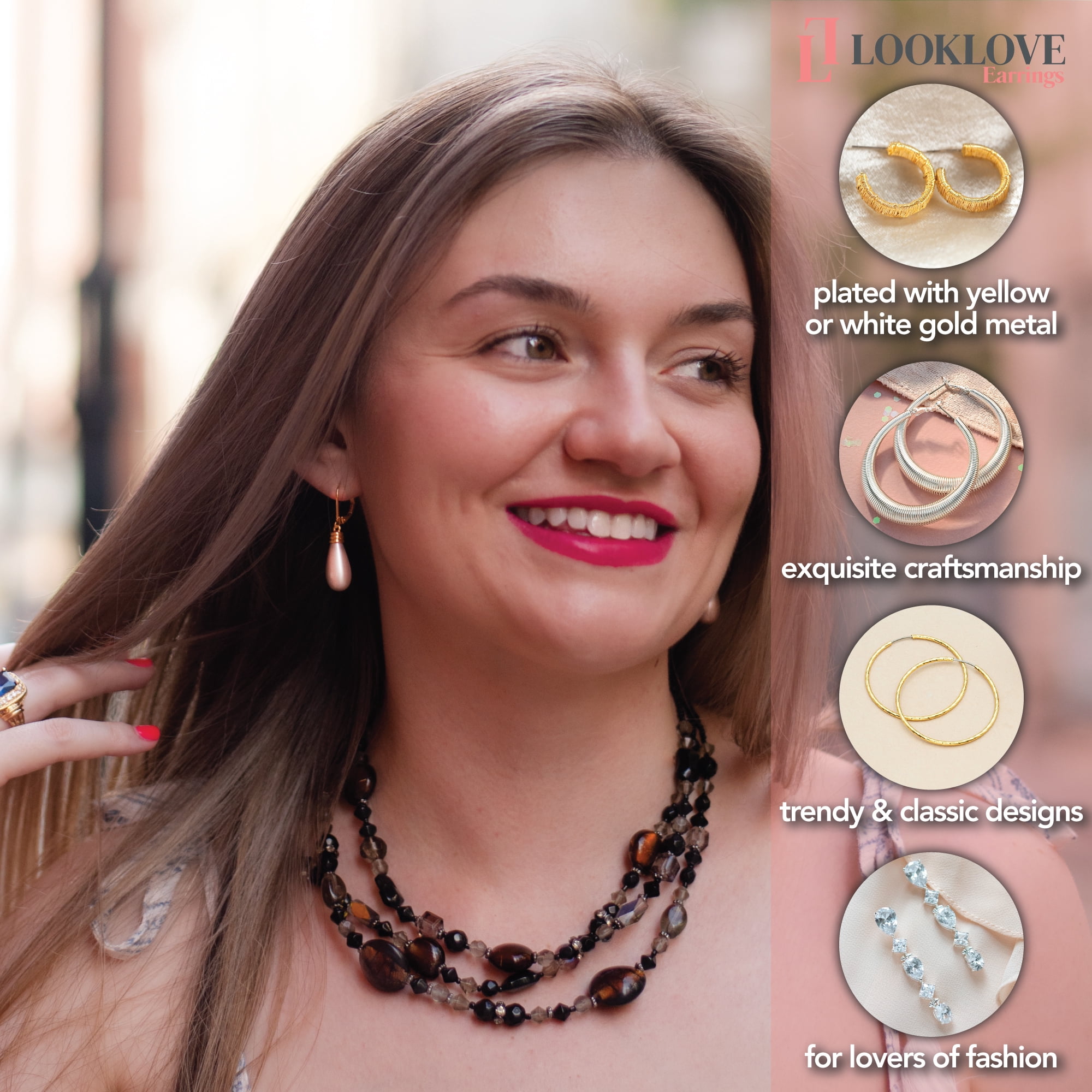 Elegant Multi-Strand Amethyst and Freshwater Pearl Torsade Statement Necklace with Toggle Clasp, 17 Inches Jewelry Necklace