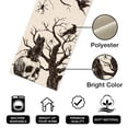 thumbnail image 2 of Camino de Mesa de Halloween Calavera Gato Negro Cuervos, Silueta Ramas de Árbol Araña Decoración de Mesa de Comedor de Cocina, 2 of 5