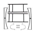 thumbnail image 5 of KAAYEE 34 inch Firewood Rack with Kindling Hooks,Heavy Duty Wood Storage Holder for Fireplace Deck Outdoor Indoor,Black, 5 of 9