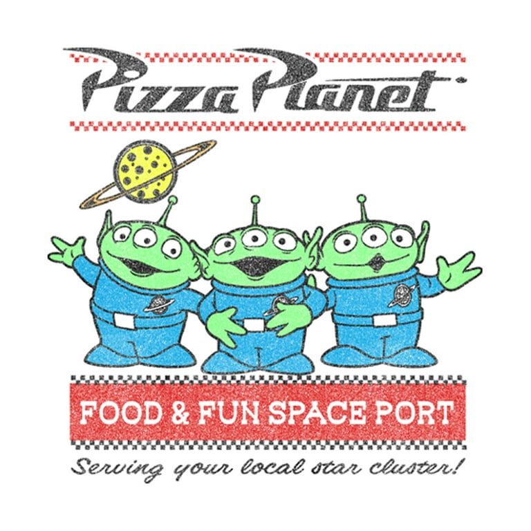 Pizza Planet The Three Aliens From Toy Story Men's Toy Story Pizza