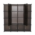 thumbnail image 1 of O'Force Storage Cube Organizer Plastic Cube Shelving Drawer Unit, DIY Modular Bookcase Closet System Cabinet with Hanger and Doors for Clothes, Shoes, Toys, 1 of 10