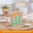 thumbnail image 6 of Yayeee Napkin Holder for Table Kitchen Paper Tissue Organization, Green Blossom Mosaic, 6 of 8