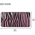 thumbnail image 3 of Area Rugs Carpet for Bedroom Floor Kitchen Rugs Pink and Black Zebra Print Animal Bedside Runner Rug Living Room Washable Non Slip 39×20in Sofa, 3 of 7