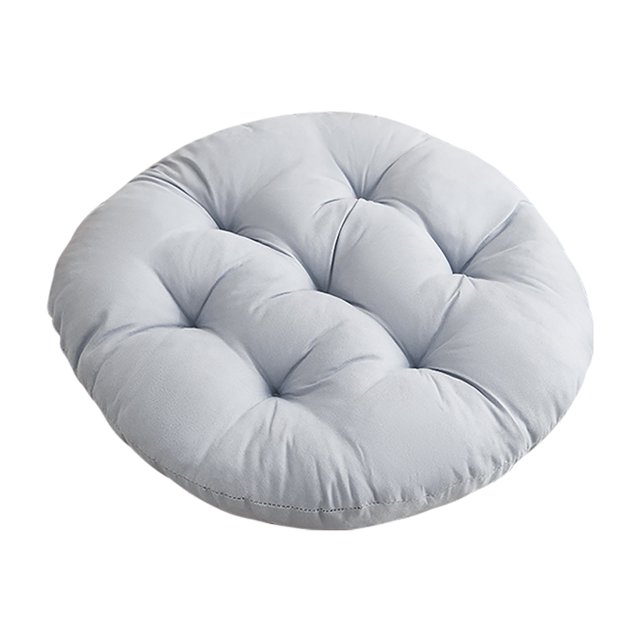 Solid Color Sanding Thickened Dining Chair Pad Office Computer Chair Pad Student Fart Mat Tatami Seat Cushion
