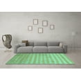 thumbnail image 3 of Ahgly Company Indoor Square Abstract Turquoise Blue Contemporary Area Rugs, 5' Square, 3 of 4