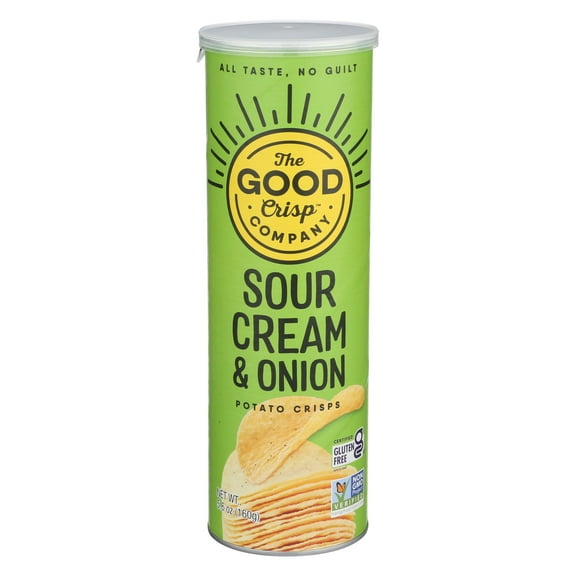 3 Pack of The Good Crisp Company Potato Crisps - Sour Cream & Onion - 5.6 oz (Packaging Varies)