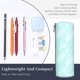 thumbnail image 3 of Disketp Blue Bright Estuche Organizador de Lápices de Cuero, Estuche de Oficina con Cremallera para Bolígrafo y Lápiz, 3 of 6