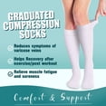 thumbnail image 2 of 6Pairs Compression Socks for Women and Men - Best for Circulation, Running, Athletic, Recover, Nurse, Travel, 2 of 7