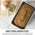 thumbnail image 2 of ZJQYDS Gallen 9 Inch Nonstick Carbon Steel Loaf Pan - Silver Durable Bakeware for Bread, Meatloaf & Cakes, 2 of 14