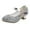 Silver, variant on Busydd Girls Shoes 4-16 Years Mary Janes Dress Shoes Strappy Glitter High Heels for Girls Party Wedding Prom Princess Shoes for Toddler/Little Girl/Big Girl