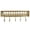 Golden, variant on QuickGo Wall Mounted Floating Shelves, Metal Wall Shelf with 5 Hooks, Key Holder with Mail Organizer, Storage Rack for Entryway Living Room Bedroom Bathroom Kitchen