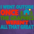 thumbnail image 3 of CafePress - Went Outside Graphics Weren't Great Dark T Shirt - Men's Classic Graphic Cotton T-Shirt, 3 of 4