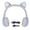 Blue Gray, variant on M Buder Cat Ear Gaming Headphones Deep Bass LED Light Foldable Headset Pink 7.48 inches / 19 cm