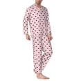 thumbnail image 2 of Lsque Cute Cat Pattern Long Sleeve Pajama Set for Men - Soft 2-Piece Sleepwear and Loungewear Set with Pockets, Comfy Nightwear-Medium, 2 of 7