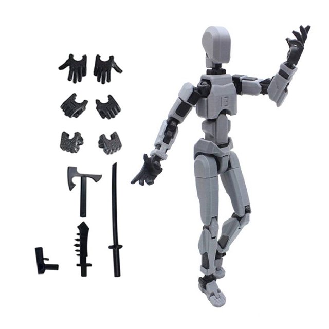 Figuras Acción Multiarticuladas Figura Impresa en 3D Robot 13