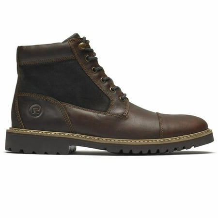 rockport men's marshall rugged cap toe ankle boot