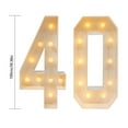 thumbnail image 2 of 40 Light Up Numbers 40th Birthday Party Decoration Light Up Numbers for Birthday Parties, Anniversaries, and Other Celebration Activities., 2 of 21