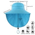 thumbnail image 2 of Minzimin Home Prefer Outdoor UPF50+ Sun Hat Wide Brim Mesh Fishing Hat with Neck Flap, 2 of 5