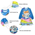 thumbnail image 3 of Casual Dresses Nightgowns Velvet Pleated design One-Piece Nightdress for Indoor Outdoor Daily Space Fox 3-10T, 3 of 7