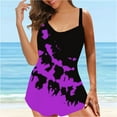 thumbnail image 4 of Womens Tankini Bathing Suit for Women Two Piece Bathing Suits Plus Size Swimsuit Swimsuits Tummy Control Swimwear, 4 of 9