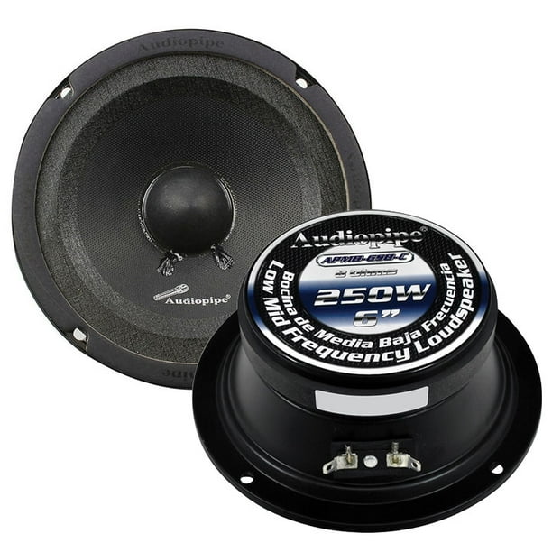 Car Stereo Speaker Midbass 6inch 125 Watts Rms Sealed Back Car Speakers Audio