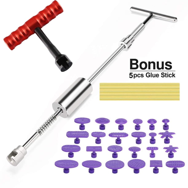 Paintless Dent Removal Tools Dent Puller Pops A Car Dent Remover Slide Hammer Dent Lifter Glue Pulling Tabs For Auto Body Dent Repair Walmart Com Walmart Com