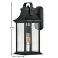 thumbnail image 3 of 2394TK Hinkley Lighting Grant - 1 Light Medium Outdoor Wall Lantern-Textured Black Finish, 3 of 8