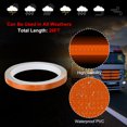 thumbnail image 3 of Uxcell Reflective Tape, Self-Adhesive Trailer Reflector Tape Warning Safety Sticker High Visibility Night Reflectors Orange 3, 3 of 6
