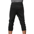 thumbnail image 3 of Ma Croix Mens Capri Fleece Joggers with Zipper Pockets Athletic Workout Casual Short Pants, 3 of 3