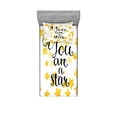 thumbnail image 2 of Ambesonne Saying Fitted Sheet & Pillow Sham Set, Watercolor Stars Modern, Full, Black Yellow and White, 2 of 3