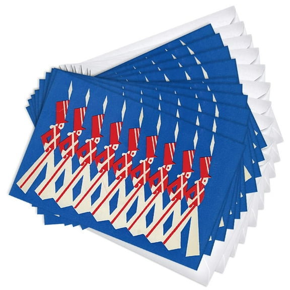 Toy Soldiers Vintage Retro Holiday Greeting Cards | 10 Pack Bulk Set (4x6)